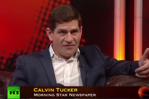 Calvin Tucker interviewed by George Galloway in Putin's propaganda channel Russia Today.