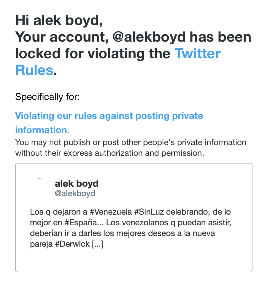 Twitter blocks @alekboyd