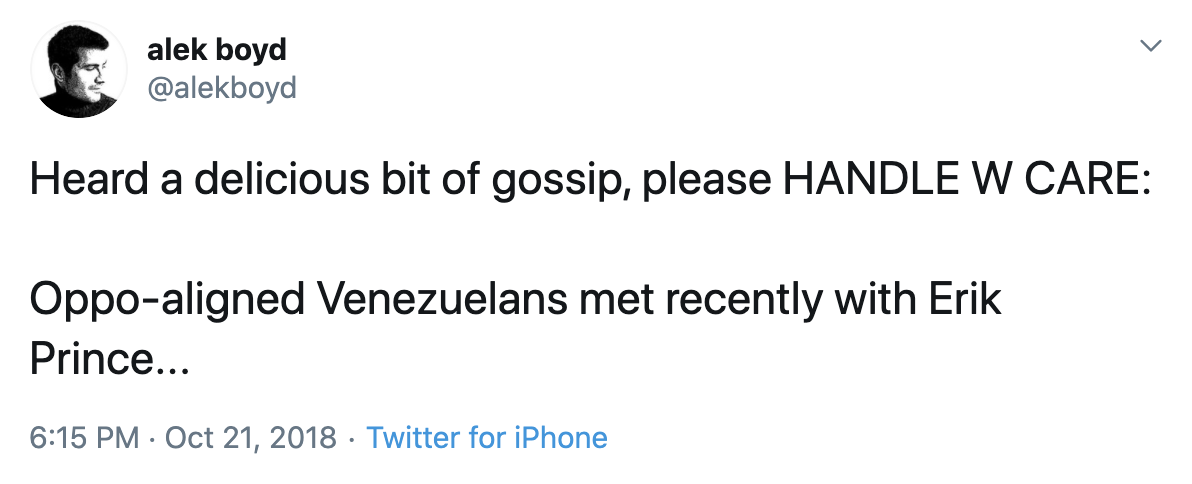 Erik Prince Venezuela