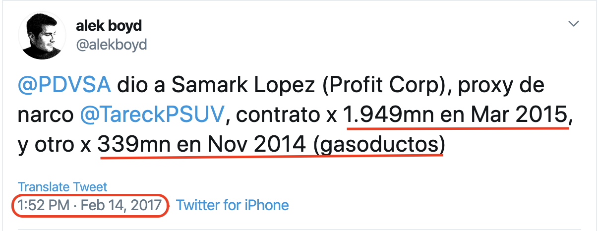 Samark Lopez Profit Corporation Contracts with PDVSA