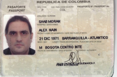 Pasaporte de Alex Saab.