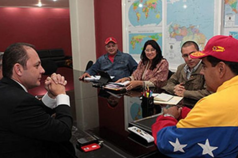 Nicolas Maduro and his favourite crook Raul Gorrin.
