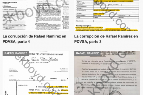 Evidence of Rafael Ramirez's corruption