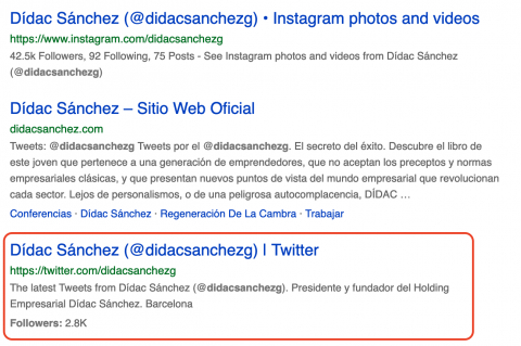Didac Sanchez shuts Twitter account