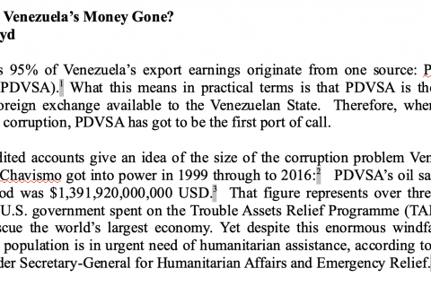 Where has Venezuela's money gone?