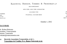Hector Torres - Kasowitz - Derwick Associates